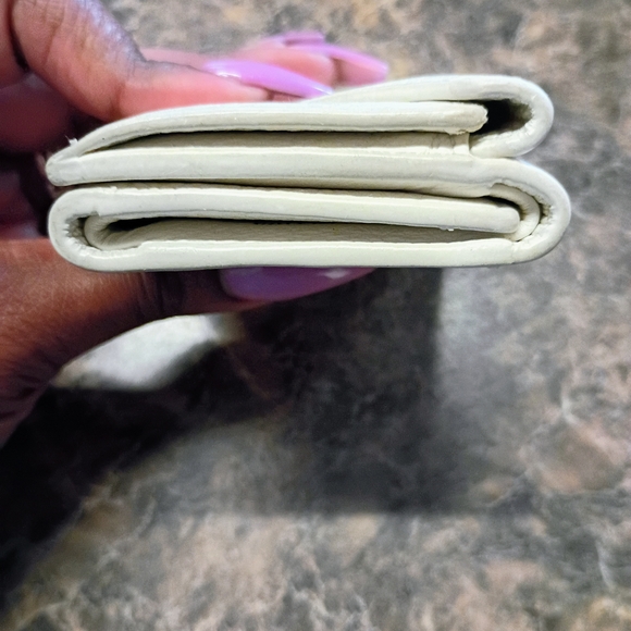 ❤️Authentic BALENCIAGA Papier Mini Wallet White Leather Trifold - Picture 7 of 9